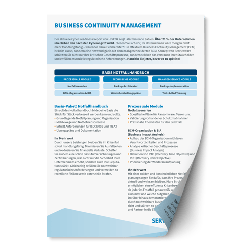 Business Continuity Management (BCM) Two-Pager