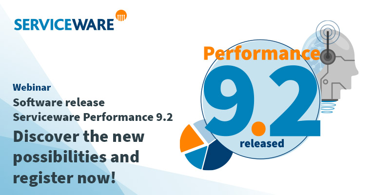 Webinar software release Serviceware Performance 9.2. Discover the new possibilities and register now.